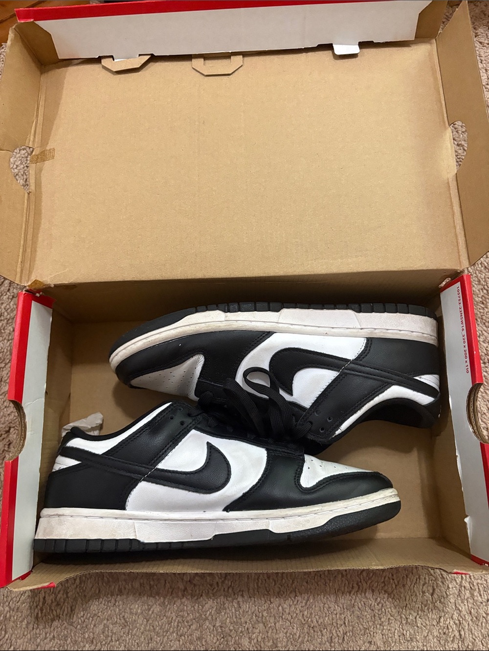 Nike Black and White Low-Top Sneakers - Men's Classic Dunk Style